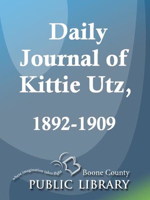 cover image of Daily Journal of Kittie Utz, 1892-1909